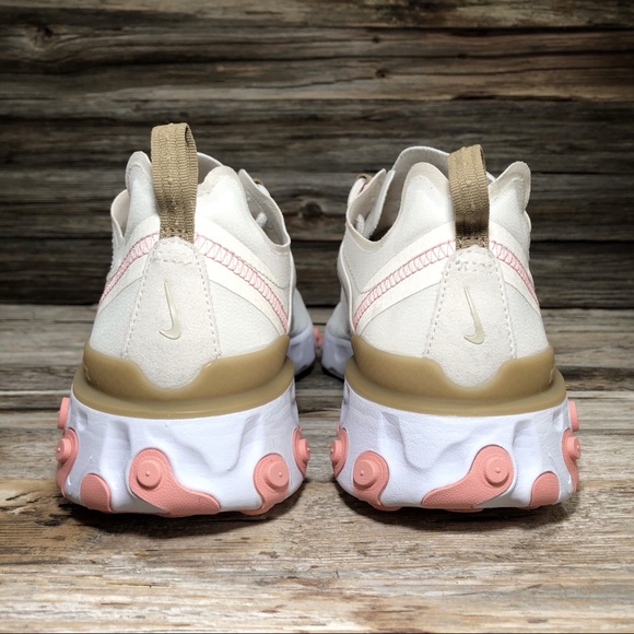 Nike React Element 55 Pink Sneaker Women 9.5 - Picture 6 of 8